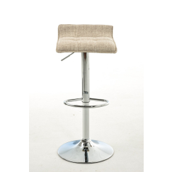 Barové stoličky Madison (SET 2 ks), textil, krémová