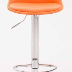 Barove židle Kiel (SET 2 ks), syntetická kůže, oranžová - 2
