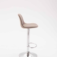 Barové židle Kiel (SET 2 ks), textil, taupe - 3