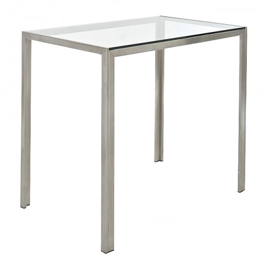 Barový stôl s nerezovou podnožou Darell - 1