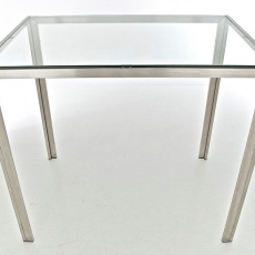 Barový stôl s nerezovou podnožou Darell - 2
