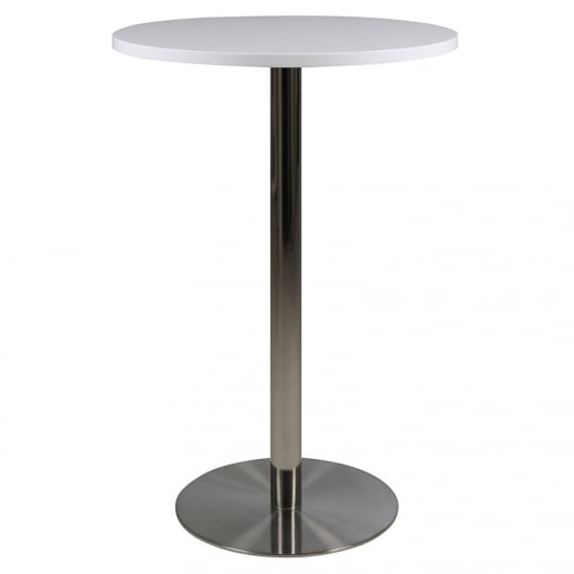 Barový stôl s plochou podnožou Organic, nikel - 1
