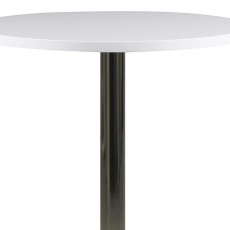 Barový stôl s plochou podnožou Organic, nikel - 2