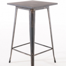 Barový stôl Goran, 106 cm, antik čierna - 2