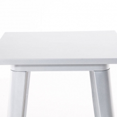 Barový stôl Goran, 106 cm, strieborný - 3