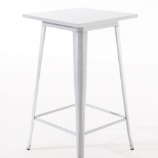 Barový stôl Goran, 106 cm, strieborný - 2