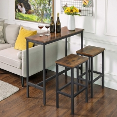 Barový stôl Lenor, 100 cm, hnedá - 2