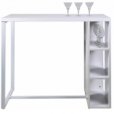 Barový stôl s policami Garny, 120 cm - 1