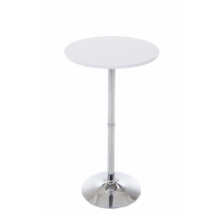 Barový stôl Sean, 108 cm, biela