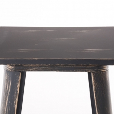 Barový stůl Goran, 106 cm, antik černá - 3