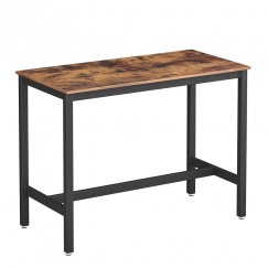 Barový stůl Stella, 120 cm, hnědá / černá