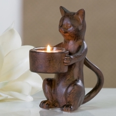Čajový svícen Cat, 15 cm - 1 Čajový svícen Cat, 15 cm - 1