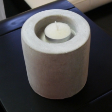 Čajový svícen z umělého kamene, 10 cm - 3