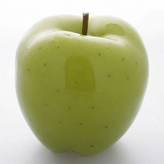 Dekoratívna sviečka v tvare jablka 8 cm (SET 2 ks) - 2