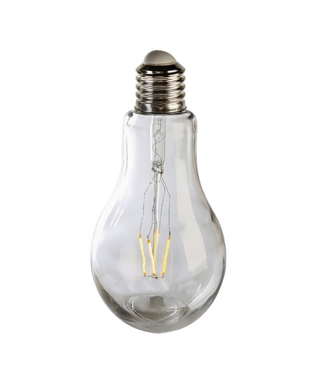 Dekorativní lampa Filaments, 22 cm, čirá