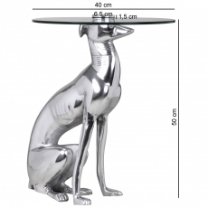 Dekorativní odkládací hliníkový stolek Dog, 50 cm - 4
