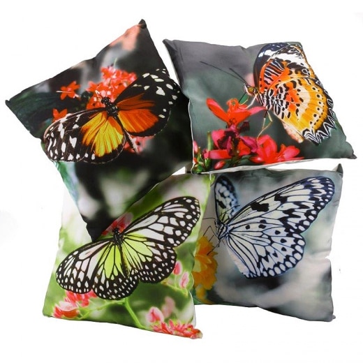 Dekorativní polštář Butterfly, sada 4 ks - 1