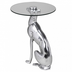 Dekoratívny odkladací hliníkový stolík Dog, 50 cm - 3
