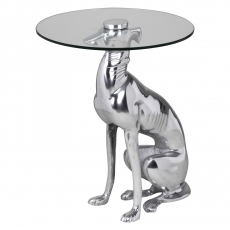 Dekoratívny odkladací hliníkový stolík Dog, 50 cm - 6