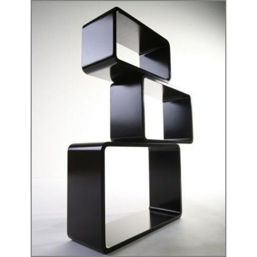 Dizajnový retro regál Cube, 3 ks - 1