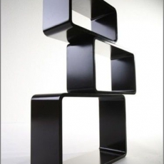 Designový retro regál Cube, 3 ks - 1