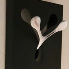 Designový věšák Spoon double - 4 Designový věšák Spoon double - 4