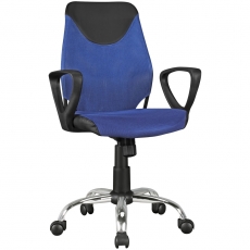 Detská kancelárska stolička Kika, sieťovina, modrá - 1