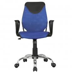 Detská kancelárska stolička Kika, sieťovina, modrá - 3