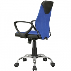 Detská kancelárska stolička Kika, sieťovina, modrá - 6