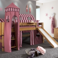 Dětská patrová postel se skluzavkou Hvězda - 1