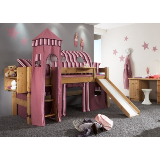 Detská poschodová posteľ so šmýkalkou Hviezda - 1