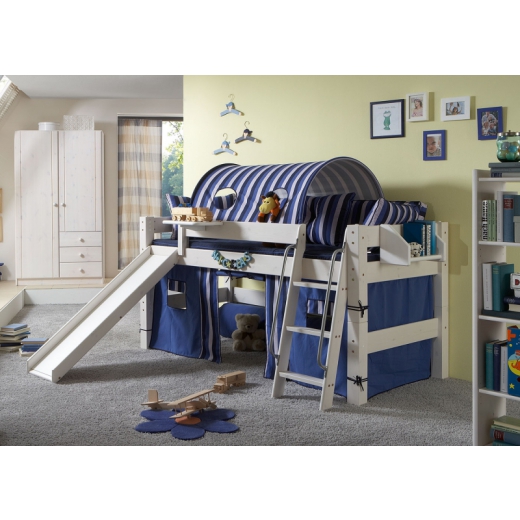 Detská poschodová posteľ so šmýkalkou Nicklas - 1
