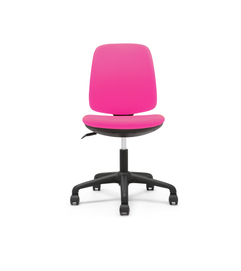 Dětská židle Flexy, textil, černá podnož / růžová