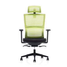 Ergonomická kancelářská židle Grove, síťovina, černá / zelená - 1