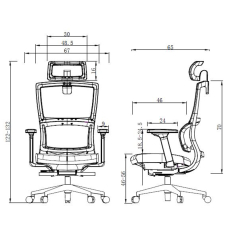 Ergonomická kancelářská židle Grove, síťovina, černá / zelená - 6