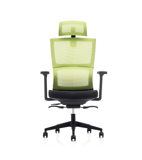 Ergonomická kancelářská židle Grove, síťovina, černá / zelená