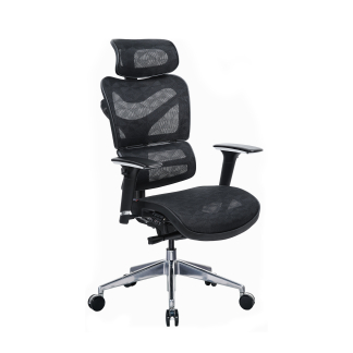 Ergonomická kancelářská židle Tech Max, síťovina, černá
