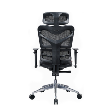 Ergonomická kancelářská židle Tech Max, síťovina, černá - 6