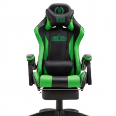 Herná stolička Ignite, čierna / zelená - 1