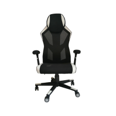 Herní židle Gaming Soft,  textil, černá / bílá - 3