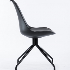 Konferenčná / jedálenská stolička Hella, čierna - 3