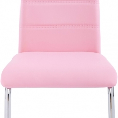 Jedálenská stolička Aber (Súprava 4 ks), ružová - 2