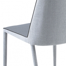 Jedálenská stolička Ajka (SET 2 ks), sivá - 4
