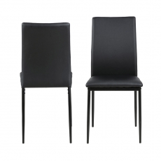 Jedálenská stolička Anis (súprava 4 ks), čierna - 3