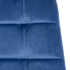 Jedálenská stolička Antibes, zamat, modrá - 5