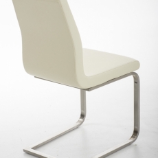 Jedálenská stolička Belfort, syntetická koža, krémová - 3