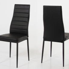 Jedálenská stolička Betina (SET 4 ks) čierna - 2