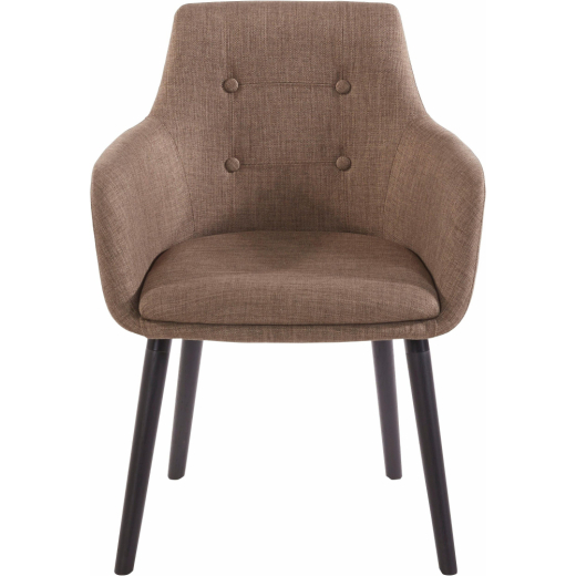 Jedálenská stolička Bradford, textil, hnedá - 1