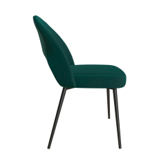 Jedálenská stolička Chantal, zamat, zelená - 3