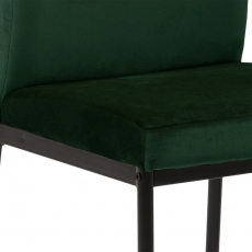 Jedálenská stolička Demi (SET 2ks), zamat, tmavo zelená - 4